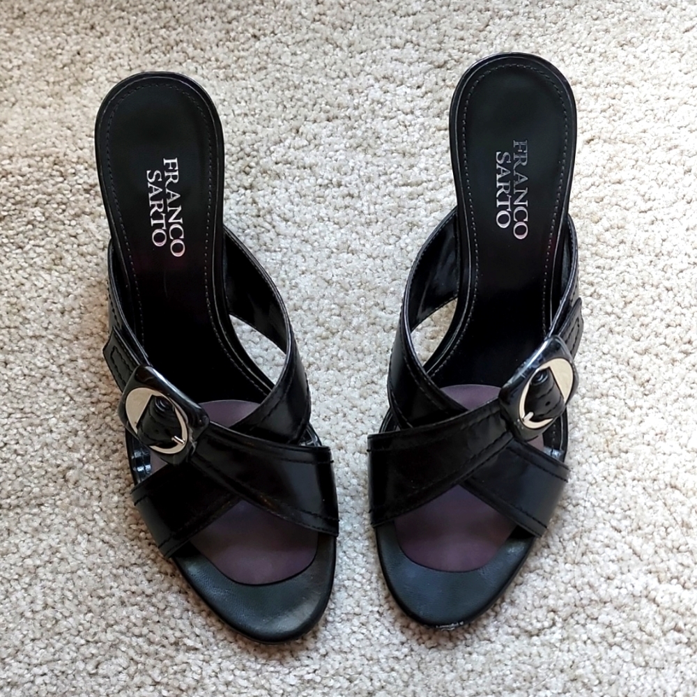 Black Heeled Sandals